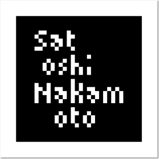 Satoshi Nakamoto Pixel Art Posters and Art